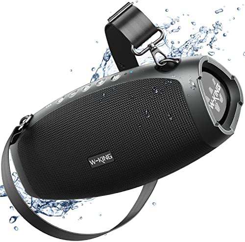 W-KING 70W Bluetoothスピーカー 重低音、IPX6防水ポータブル