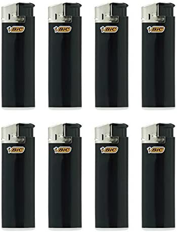 ビック(Bic) ライター J38 電子式 使い捨て ブラック 8本セット J38E-BLK8P