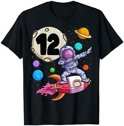 Dabbing 宇宙飛行士12歳歳の誕生日少年12歳の誕生日 Tシャツ