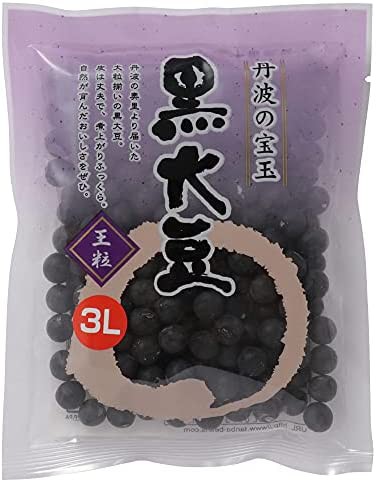 夜久野物産 【京都産】丹波の宝玉 黒大豆 王粒3L 150g 本場 産直 丹波黒 高級 大粒3L 11mm上 乾燥豆 生豆 乾物 煮豆 惣菜 黒豆 お正月 お