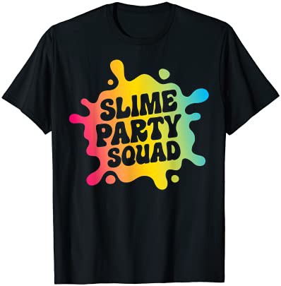 【送料無料】Slime Party Squad Funny Kids Boys Girls Birthday Matching Tシャツ