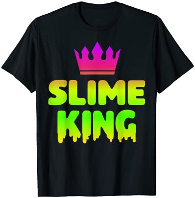 Slime King Birthday Party Squad Matching Outfit for Boys Men Tシャツ