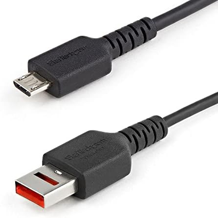 StarTech.com USBケーブル/データブロック/A - Micro-B/1m/充電専用/12W/BK