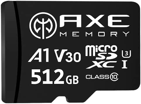 【送料無料】[ブランド] アクス 512GB microSDXCカード UHS-I U3, A1, V30, 4K Ultra HD, C10, SDアダプター付 - AXP4K512