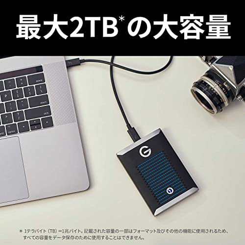 サンディスクプロフェッショナル 外付け ポータブルSSD 2TB G-DRIVE