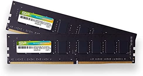 シリコンパワー デスクトップPC用 メモリ DDR4 3200 PC4-25600 32GB x 2枚 (64GB) 288Pin 1.2V CL22 SP064GBLFU320F22の通販はメモリ