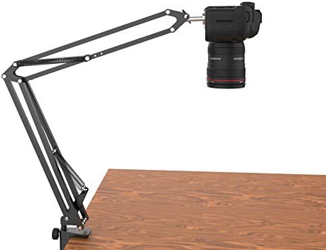 【金属製・安定性アップ】 カメラ アーム カメラスタンド プロジェクタースタンド デジタル一眼レフカメラ用三脚 360度回転 自由調節可能