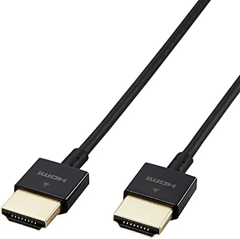 【送料無料】エレコム HDMI ケーブル 50cm 4K×2K対応 スーパースリム 環境に配慮した簡易パッケージ ブラック ECDH-HD14SS05BK