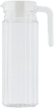 ベストコ ガラス ピッチャー 1.1L ホワイト ND-2356 クアドロピッチャー