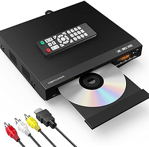 DBPOWER 1080P HDMI DVDプレーヤー 再生専用 ディスクプレーヤー RCA