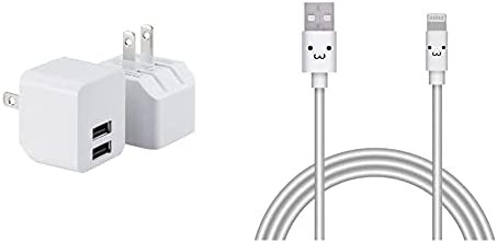 【送料無料】【Lightningケーブルセット】 エレコム USB コンセント 充電器 12W出力 Aポート×2 (2個セット) 【 iPhone/Android/タブレッ