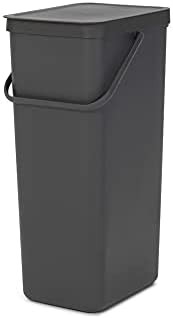 ブラバンシア ゴミ箱 ダストボックス フタ付 ソート & ゴー コンパクト キッチン周り 40L グレイ 251047