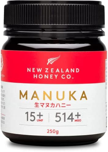 New Zealand Honey Co. ニュージーランドハニーカンパニー マヌカハニー UMF 15+ MGO 514+, 250g