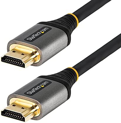 StarTech.com 8K対応HDMI 2.1ケーブル／1m／48Gbps対応ウルトラハイスピードHDMIケーブル／8K60Hz & 4K120Hz／HDR10 + eARC対応／HDMI認