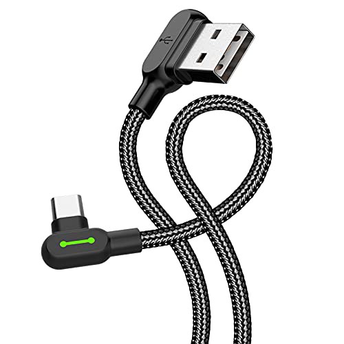 Mcdodo USB Type-Cケーブル USB-Cケーブル 1.8m 両端L型デザイン 3A急速充電 高速データ転送 QC4.0/3.0/2.0対応 USB-A端子も両面挿せる L