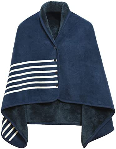 【】クモリ(Kumori) ひざ掛け 肩掛け 毛布 大判 ブランケット 4way 着る毛布 ボタン付き あったか 防寒対策 静電気防止 洗える 通年使用
