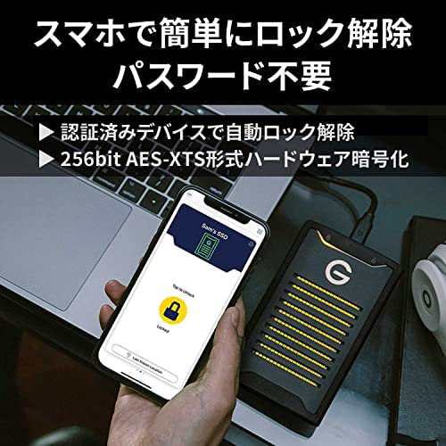 サンディスクプロフェッショナル 外付け ポータブルSSD 1TB G-DRIVE