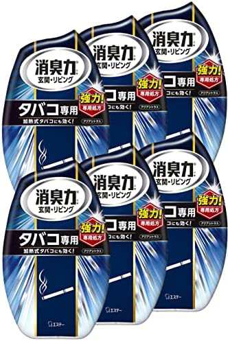 【まとめ買い】お部屋の消臭力 部屋用 タバコ用 アクアシトラスさわやかな香り 400ml×6個 部屋 玄関 リビング 消臭剤 消臭 芳香剤