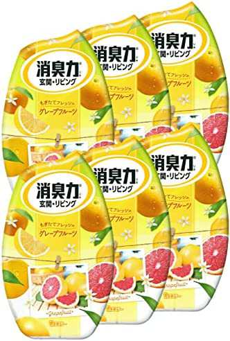 【まとめ買い】お部屋の消臭力 部屋用 グレープフルーツの香り 400ml×6個 部屋 玄関 リビング 消臭剤 消臭 芳香剤