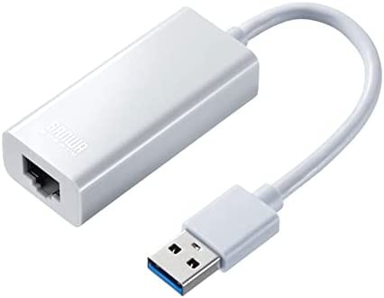 サンワサプライ USB3.2-LAN変換アダプタ(ホワイト) USB-CVLAN1WN