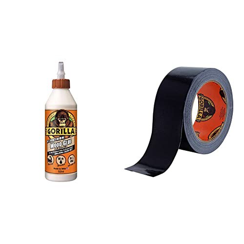 Gorilla Glue ゴリラウッドグルー 532ml & ゴリラテープ ブラック 48mm×11m【セット買い】