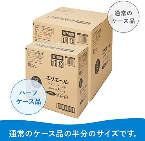 エリエール トイレットペーパー フラワープリント 1.5倍巻き 37.5m×32