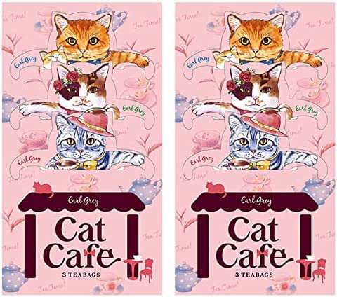 日本緑茶センター キャットカフェ CATCAFE アールグレイ ティーバッグ ( 紅茶 ) 3パック入り × 2袋 セット