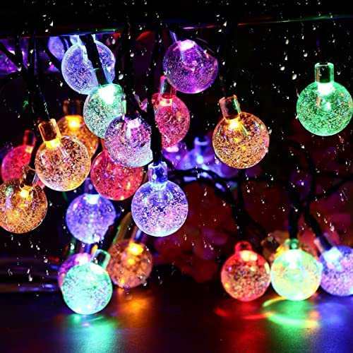 Ucajulicy ソーラーライト ストリングライト 装飾ライト ガーデンライト LEDが点滅するクリスマスツリーライトパーティーキャンプ8モード