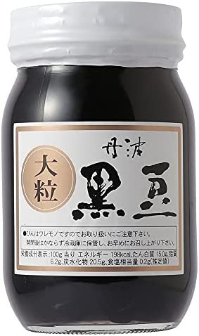 夜久野物産 丹波黒豆煮 500g 化粧箱入り 本場 京都産 丹波黒 大粒3L 11mm上 高級 甘さひかえめ スイーツ デザート ふっくら 柔らか 煮豆