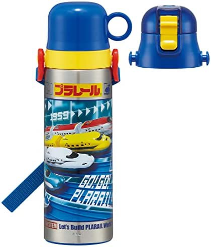 スケーター 子供用 2WAY ステンレス キッズ 水筒 コップ付き 580ml プレレール 22 男の子 SKDC6-A