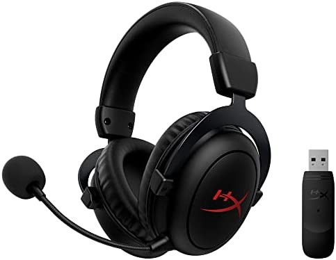 【送料無料】HyperX Cloud Core ワイヤレスゲーミングヘッドセット DTS Heapdhone:X 空間オーディオ 20時間長持ちバッテリー レッド PS4/