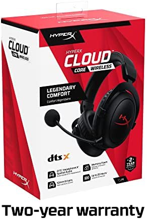 HyperX Cloud II Wireless -Gaming Headset for PC, PS5, PS4, Long Lasting  Battery Up to 30 Hours, DTS® Headphone:X®Spatial Audio, Memory Foam