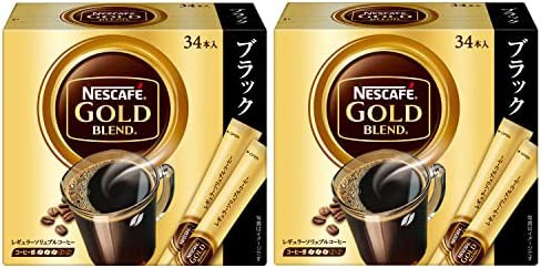 ネスカフェ ゴールドブレンド スティック ブラック 34P×2個の通販はau PAY マーケット - CELFEE | au PAY  マーケット－通販サイト