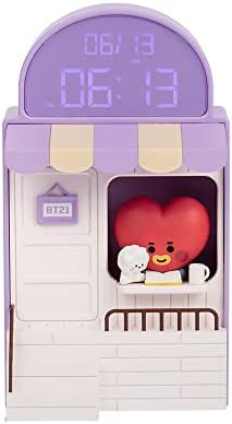 ソロモン商事 BT21 WEB先行販売 カフェ時計 (TATA) CAFE CLOCK BT21-RDC-CF-TT 卓上時計 時計 ランプ ライト