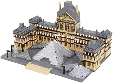 【送料無料】LULUFUN ルーヴル美術館 マイクロブロック ブロックセット おもちゃ Musee du Louvre 美術館 博物館 建物 知育玩具 子供 大