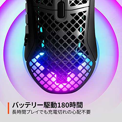 SteelSeries ゲーミングマウス 無線 ワイヤレス Aerox 9 Wireless 超