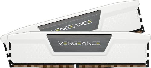 Corsair DDR5-5200MHz デスクトップPC用 メモリ ホワイト VENGANCEシリーズ 32GB [16GB×2枚] CMK32GX5M2B5200C40Wのサムネイル