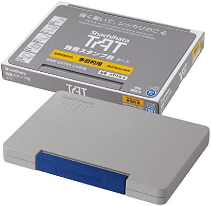 シャチハタ 強着 スタンプ台 TAT 多目的用 特大型 藍 ATGA-4-B