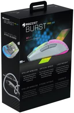 ROCCAT ゲーミングマウス Burst Pro Air ワイヤレス 2.4GHz/Bluetooth