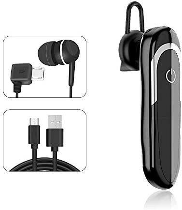 Bluetooth ヘッドセット V5.0 ブルートゥース ワイヤレスイヤホン ビジネスヘッドセット 片耳 両耳とも対応 200mAhバッテリー 32時間通話