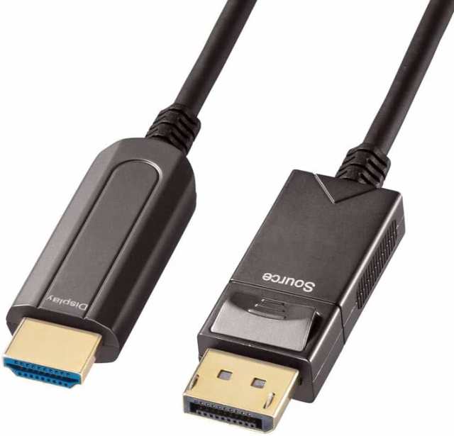 サンワサプライ DisplayPort-HDMI変換光ファイバーケーブル(20m) KC