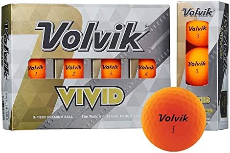 2022年 Volvik(ボルビック)ゴルフボール VIVID 22 オレンジ