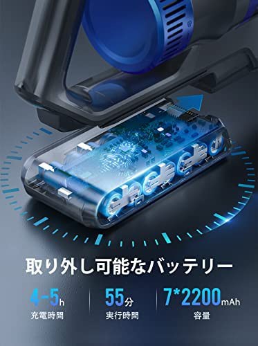 ☆安い購入☆ BuTure コードレス掃除機 450W 33KPa吸引力 掃除機