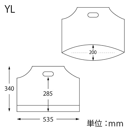 HEIKO 手抜きポリ袋 バイオハンディバッグ YL ティータイム 006960904