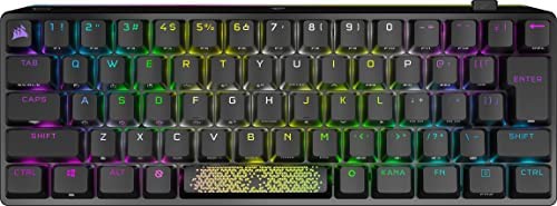 CORSAIR K70 PRO MINI RGB 60% ワイヤレスゲーミングキーボード ホットスワップキーボード ブラック MX SPEED軸 CH-9189014-JP