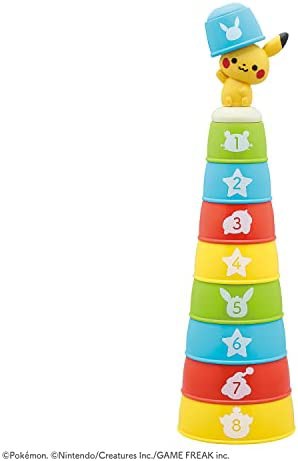 ローヤル モンポケ コップがさね ( コップ遊び / 知育玩具 ) 赤ちゃん おもちゃ ( 指先遊び / ベビートイ ) コップタワー 重ねる 積む ポ