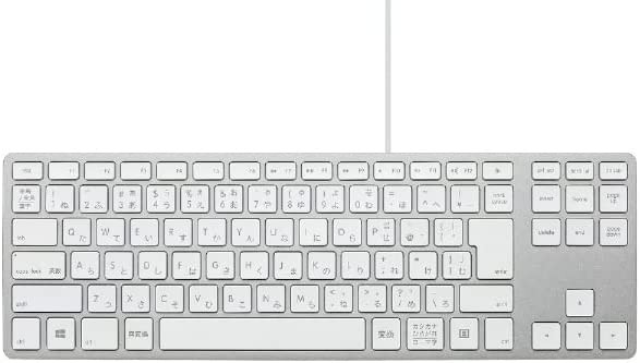 FILCO Matias Wired Aluminum Tenkeyless keyboard for PC Silver USB2.0ハブ×2搭載 日本語配列かなあり テンキーレス パンタグラフ式ア