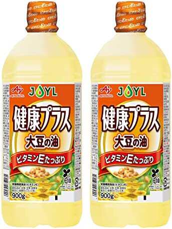 【送料無料】サラダ油 JOYL 大豆の油 健康プラス (ビタミンE 栄養機能食品) 味の素 J-オイル ペット 900g x 2本