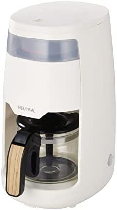 【送料無料】ニュートラル コーヒーメーカー ドリップ式 5杯用 650ml メッシュフィルター 蒸らし機能搭載 ホワイト NR-K-CM2-WH