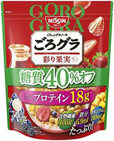 日清シスコ ごろグラ 糖質40%オフ 彩り果実 300g×6袋